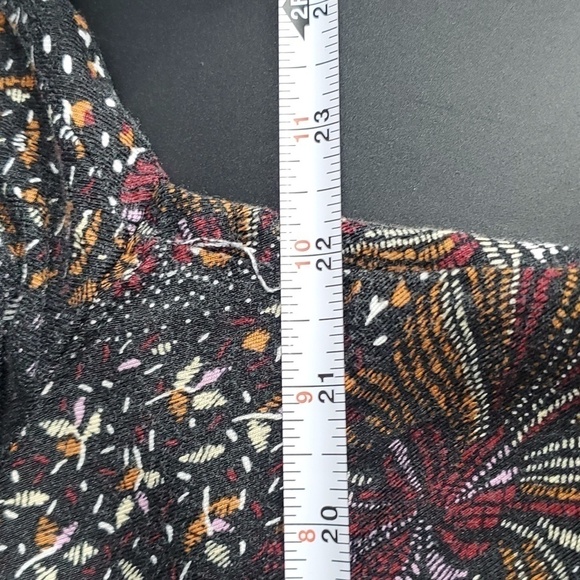 Tribal Femme Ruffle Hem Boho Floral Print Dress Extra Large - Picture 9 of 10